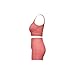Women's 2 Piece Yoga Outfits One Shoulder Sleeveless Crop Top High Waisted Shorts Ribbed Knit Workout Tracksuit Sets Orange
