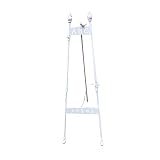 Nai-tripod Chevalet De Peinture À Huile Réglable, Centre De Formation Floor-Stand Sketch Trépied, comme Cadeau De Noël pour Amoureux du Dessin (Color : White)
