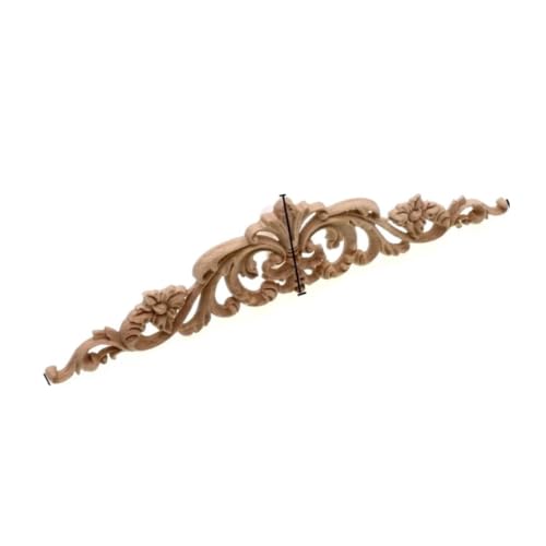 Decoración de esquina de madera tallada artesanal para muebles elegantes 2