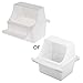 Ankexin Parakeet Food Dispenser No Mess Parrot Plastic Feeder with Perch Cockatiel Cage Accessories Feeding Supplies for Conure