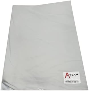 A-Team Performance - 13575 Adhesive Backed Aluminized Fiberglass Heat Shield Barrier Up To 2000 Degrees Fahrenheit Multi-Purpose - Compatible with Firewall Hoods Hoses and Doors 12