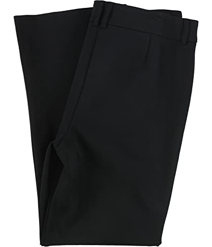 Alfani Womens Solid Casual Trouser Pants, Black, 22