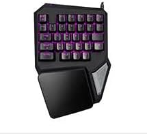 Magical Led Computer Gaming Keyboard - Globalama GK0001 (2017 New Design) PC Portable Wired USB Black Ergonomic Game Keypad Including 7 colors LED, 29 Programable Keys, Compatible With Windows System