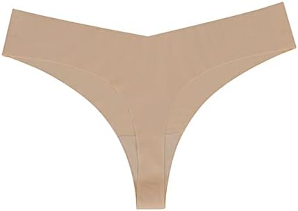 4-Pack Seamless Women's Thongs Breathable Low-Rise No-Show Hipster Briefs, Multi-Pack Underwear - Image 5