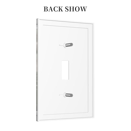 Decorative Light Switch Cover Plate Rustic Deer Elk Forest Grey Wood Board 1 Gang Wall Plate Oversized Single Toggle Wall Cover Plate Jumbo Electrical Switchplate Faceplate
