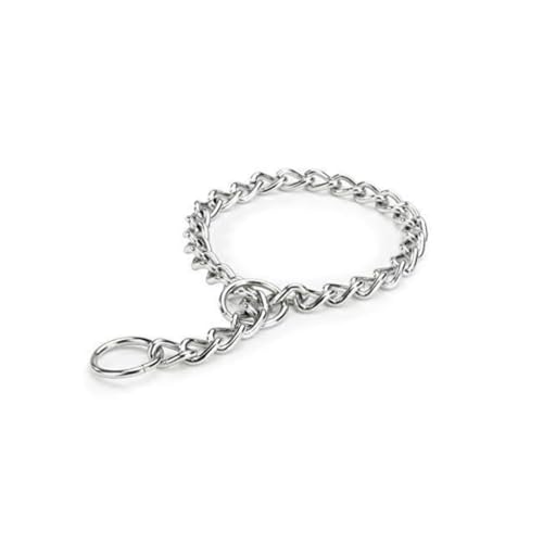 Chullbull Heavy Dog Choke Chain Collar Chrome Plated (L, 24 inch, 6No.) | Dog Training Choke Chain Collar with 2 Metal Loop | Neck Chain Collar Belt for Labrador/Golden Retriever (Silver). (B0CVBM5NKB) Amazon Price History, Amazon Price Tracker