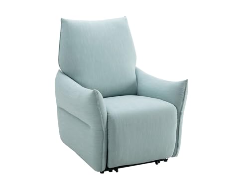 Venta Unica   Sillón Relax elÈctrico de Tela Azul Claro Modoc