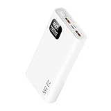 Power Bank 27000mAh Externer Akku: 22.5W Powerbank Schnelles Aufladen PD QC3.0, tragbares Handy-Ladegerät, Externe Batteriebank mit 3 Ausgängen & 2 Eingängen Smartphones Tablets und mehr (White)