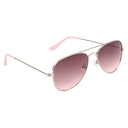 Image of Unisex UV Protected Aviator Shaped Full Rim Sunglasses With Assorted Colored Sunglasses Case, Frame - Plastic, Polycarbonate Lens