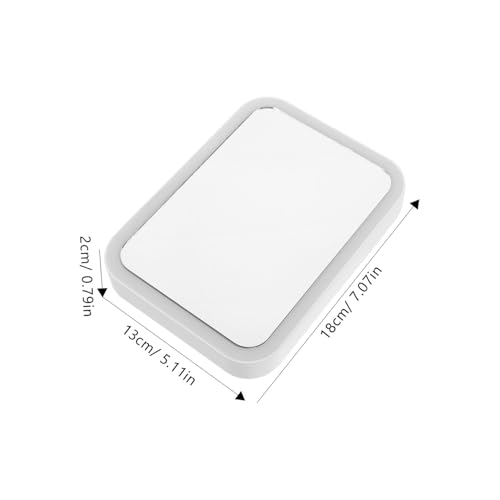 Beaupretty Espejo de Maquillaje LED Portátil con Carga USB miniatura 2