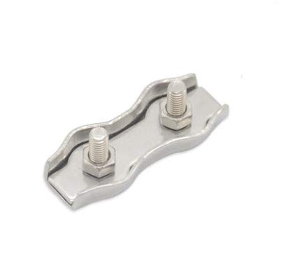 Morsetti Per Fune 50 pz/30 pz M2 M3 M4 M5 M6 304 In Acciaio Inox Duplex Pinze Filo di Acciaio Inossidabile Cavo Corda Grip Morsetti Morsetti Per I Cavi(Misurare:M3 x 50PCS)