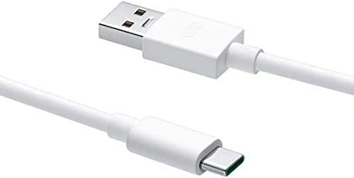 MYVN Vooc Flash Charging Type C Cable For Oppo R17, Oppo Find X, 100Cm Type C Flash Charging Cable With Supervooc Technology For Oppo R15/Reno/Reno2/Reno2 Z/Reno F, Laptops - Only Cable, 1M