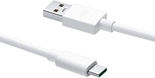 MYVN Vooc Flash Charging Type C Cable For Oppo R17, Oppo Find X, 100Cm Type C Flash Charging Cable With Supervooc Technology For Oppo R15/Reno/Reno2/Reno2 Z/Reno F, Laptops - Only Cable, 1M