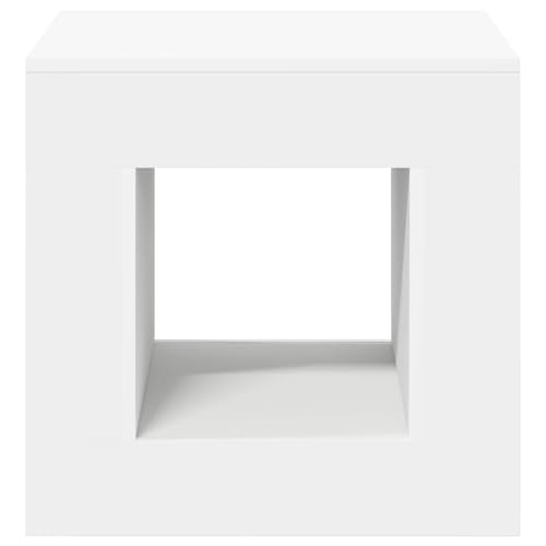 Table basse blanche en bois compacte pour ranger les salons et bureaux encombrés - 6
