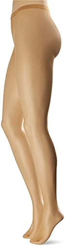 Capezio Women's Professional Fishnet Seamless Tight,Caramel,Medium/Tall #TOP1