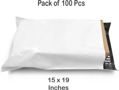 Buste per corriere in plastica, autoadesive, impermeabili, a prova di strappo, per abbigliamento (38 x 48 cm), confezione da 100 pezzi