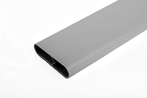 Proudly Made in The USA! - Tube Slat Double-Wall Bottom Locking Slat Depot Privacy Slat for 3', 4', 5', 6', 7' and 8' Chain Link Fence (8ft, Gray)