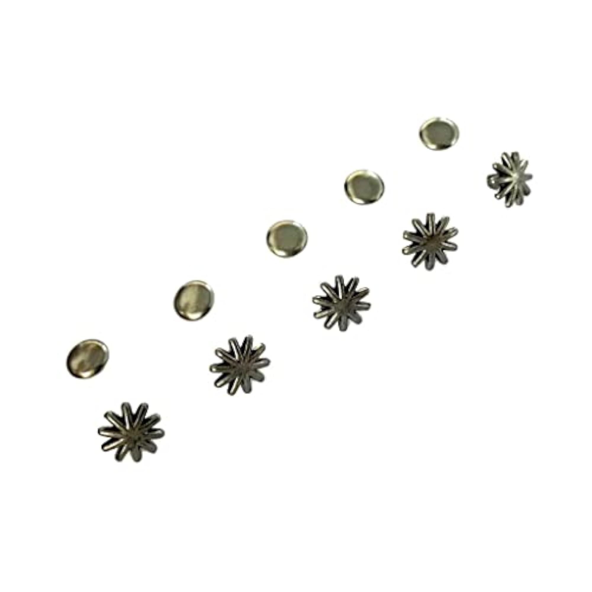 30 Sets Alloy Flower Rivets Studs Spikes Buttons for DIY Bags