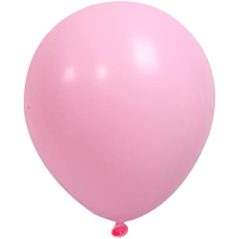 50 Pastel Pink Balloons with Ribbon Cover