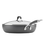 Circulon Radiance Hard Anodized Nonstick Deep Frying Pan with Lid, 12-Inch - Image 4