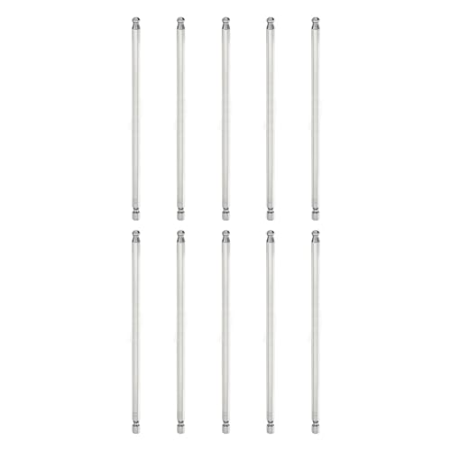 Image of sourcing map 10pcs Ball End Hex Screwdriver Bit H6 (6mm) Head 1/4" Hex Shank 150mm (6") Long Magnetic S2 Steel Metric Screw Driver Drill Bit Wrench Socket Power Tool