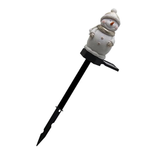 IWOWHERO Lampada Solare Da Giardino A Forma Di Pupazzo Di Neve Unica Nel Suo Genere A Led Robusta E Decorativa Per Il Cortile.
