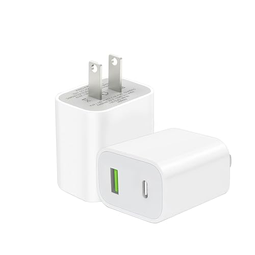 USB C Charger Block, Dual Port Type C Wall Charger 20W Fast Charging Power Adapter Cube for iPhone 14/14 Pro/14 Pro Max/14 Plus/13/12/11, XS/XR/X, iPad, Samsung, More