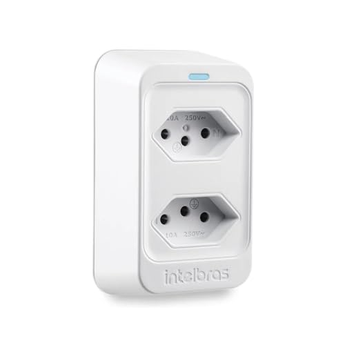 Kit 2 Tomadas De Proteção Contra Surtos Intelbras Eps 302 110/220V Branco