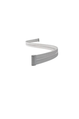 Rail Pre Bent S Curve Finish: Satin Nickel
