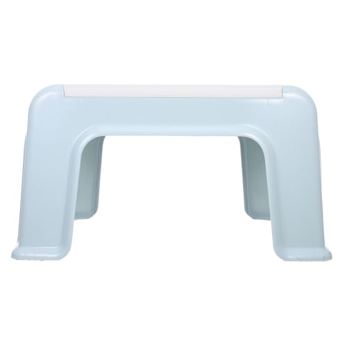 Toyvian Taburete Infantil de Plástico Antideslizante para Baño y Cocina Pequeño y Estable Asiento Ergonómico para Cambio de Zapatos Reposapiés Portátil para Hogar