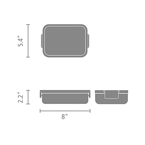Brabantia - Make & Take ekmek kutusu - orta - sandviçler için yer - klik kilitli kapak - dondurucuya uygun - bulaşık makinesi ve mikrodalga fırına dayanıklı - yeşim yeşili - 20 x 13,5 x 5,5 cm