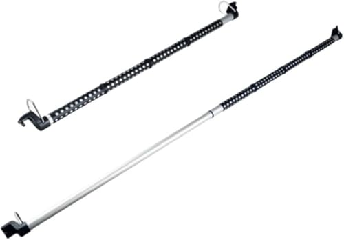 AZIEBAY 車用物干し竿、伸縮式、滑り止め、ステンレススチール、トランククロスバー91cm〜162cm、天井収納、耐荷重25kg、寝台車にも適しています