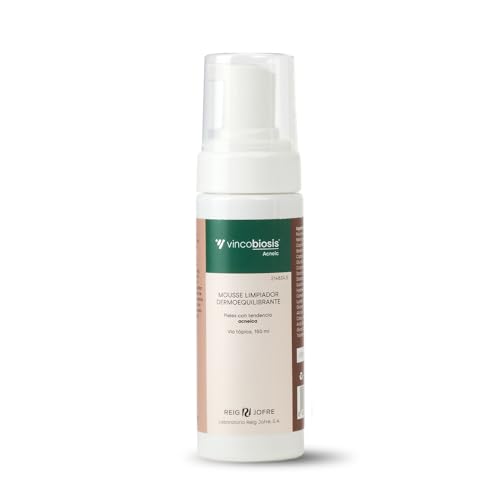 Mousse limpiador dermoequilibrante Vincobiosis® Acneic: limpia en profundidad las pieles con tendencia acneica respetando la microbiota cutánea. Apto para pieles sensibles.150 ml.