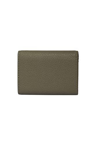 Image of grande 3639 Card Cases, Green, Small, Leather Card Holder With Magnetic Closure, Small Women Accordion Wallet