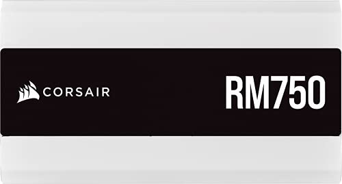 Corsair RM750 (2021), RM Series, 750 Watt 80 Plus Gold Fully Modular ATX Power Supply (Triple EPS12V Connectors, Low-Noise Operation, Zero RPM Fan Mode, 105°C Capacitors, Modern Standby) White Corsair RM750 (2021), RM Series, 750 Watt 80 Plus Gold Fully Modular ATX Power Supply (Triple EPS12V Connectors, Low-Noise Operation, Zero RPM Fan Mode, 105°C Capacitors, Modern Standby) White
