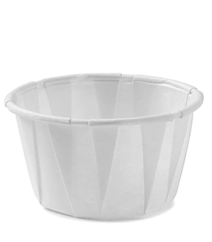 Vakly Disposable Paper Souffle Medicine Cups 1 Ounce [Pack Of 500] Cups For Medication Distribution, Pills, Tasting, Condiments, Food And Dessert Serving (500) #TOP1