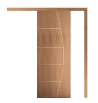 RIVA PORTAS Madeira Frisada 210x80 - Porta de Correr Tradicional ...
