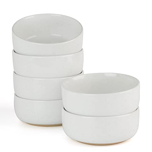 famiware Milkyway Cereal Bowl, Soup Bowls for 6, 25 Ounce Bowls Set for Kitchen, Bowl Set for Cereal Soup Rice Pasta Salad Oatmeal, White