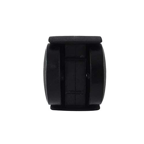 Image of Threaded Twin Castor Revolving Chair Wheel-Heavy Duty 360 Degree Black Chair Wheel - (Set of 5 Pieces)