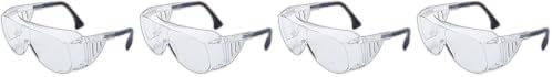 Honeywell S0112 Ultra-Spec 2001 OTG US20001C Safety Glasses with Clear Lens, Standard, Black
