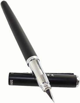 Hero Pen Original 001 All Rounder Metal Body Fountain Pen, Smooth 360 Degree Angle Nib, Fixed Converter, Chrome Trims with Gift Box. (Black)
