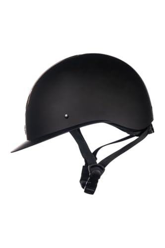 Casco de montar HKM Illusion negro rosa oro talla M para casco equitación 2