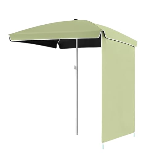 Ombrellone Rettangolare da Esterno, 5,3 x 5,3 Piedi, per Patio, ombrellone da Mercato con Parasole, ombrellone da Giardino con Protezione UV per, terrazza, Prato, Cortile e Piscina.