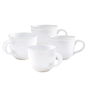 Portmeirion Minerals Mug Moonstone Set of 4 | 12oz Mug made from Stoneware | Dishwasher, Microwave, Freezer, and Oven Safe | Perfect for Tea, Expresso, Latte | For Kitchen or Cafe