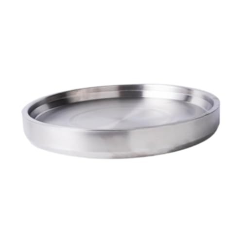Sharplace Plateau de Service Réfrigéré en Acier Inoxydable pour Apéritif, Serveur Froid pour Fruits de Mer Sashimi - Argent