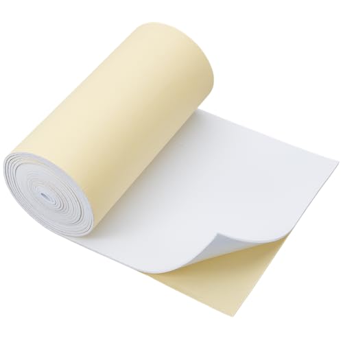 BENECREAT - Rollo de espuma EVA autoadhesivo blanco de 300 x 20 cm, hoja de goma de espuma impermeable de 2 mm de grosor para la protección de muebles y otros proyectos de artesanía