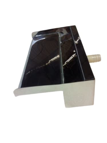 Jürgen Bocker Garten-Ambiente Cascada de 30 cm, Incluye iluminación LED de Acero Inoxidable Pulido, desagüe de Agua, Color Plateado Cover