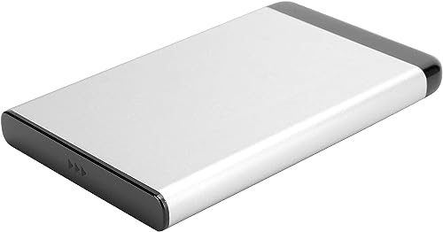 ポータブル モバイル ハードディスク ボックス USB3.0 ハードディスク ボックス、アルミニウム合金ディスク ボックス モバイル ハードディスク ボックス 2.5インチ SSD/HDD SATA ラップトップ アクセサリー コンピューター用 (銀)