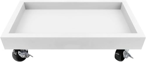 PpzhenN �A�ؔ��� ����v���[�g �v�����^�[�p��M �t�����[�X�^���h ���u�� �������v�����^�[�� ���a50cm ���� �X�g�b�p�[�@�\�t ���� ���O �K�[�f�j���O 360°��]�̃L���X�^�[ �ړ��֗� ������� �����` (���a28cm�i4�ցj,�z���C�g