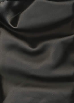 Tissu satiné noir de 111,8 cm pour couture de vêtements de poupée et loisirs